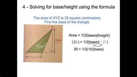 Base And Height Of A Triangle