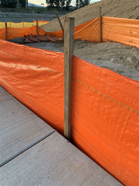 Orange Silt Fence Fabric Rolls - Erosion Control - Sandbaggy