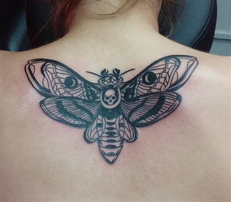 Death head moth by Rikki Pratt at Wildside in Lakewood NY : r/tattoos