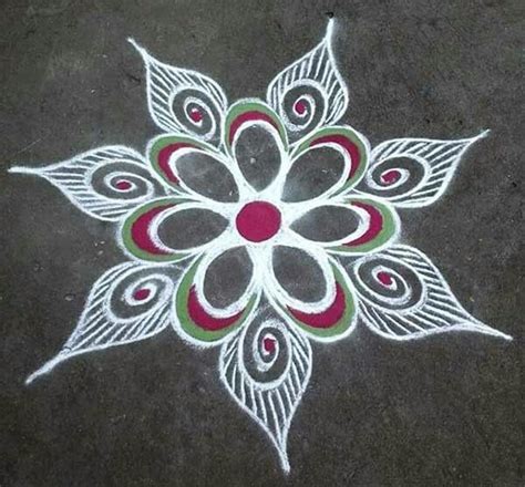 Latest Rangoli Designs Images, Rangoli Side Designs, Simple Rangoli ...