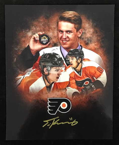 Philadelphia Flyers Travis Konecny Autographed 8x10 Photo - Carls Cards ...