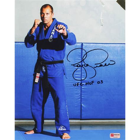 Royce Gracie Signed UFC 11x14 Photo Inscribed "UFC HOF 03" (PA COA) | Pristine Auction