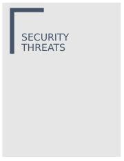 Security Threats .docx - SECURITY THREATS There are many types of ...