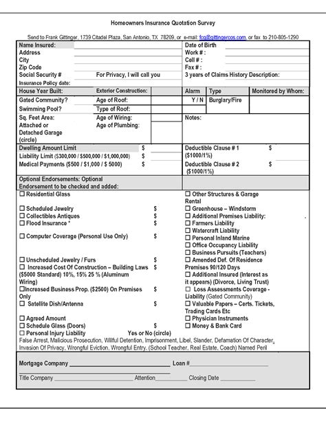 Homeowners Insurance Policy Pdf