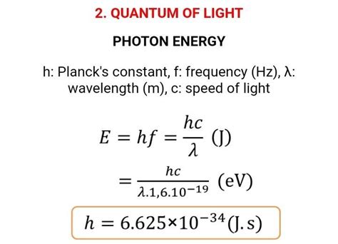 QUANTUM OF LIGHT//Photon Energy | Chemistry lessons, Physics facts ...