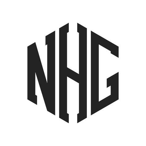 Premium Vector | NHG Logo Design Initial Letter NHG Monogram Logo using Hexagon shape