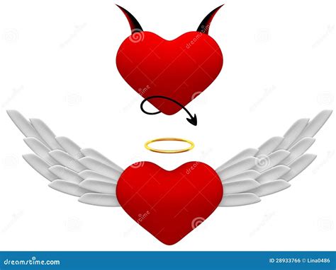 Symbols Angel And Demon Royalty Free Stock Image - Image: 28933766