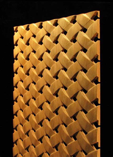 Carved Wood Panels - Pattern #29 - Simple Weave