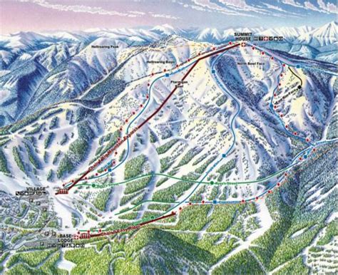 Trail map Whitefish Mountain Resort