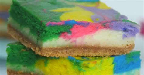 Rainbow Vanilla Cheesecake Bars Are Fun And Delicious – Enjoy Easy Meals