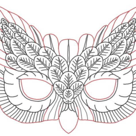 Free Template for Leather Owl Mask – Elktracks Studio