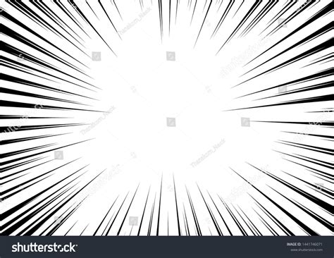 Radial Stripes Abstract Backgroundtext Frame Manga Stock Vector (Royalty Free) 1441746071 ...