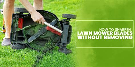 How To Sharpen Lawn Mower Blades Without Removing