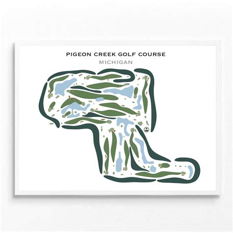 Pigeon Creek Golf Course, Michigan Golf Course Maps and Prints - Golf ...