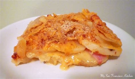 Potatoes and Ham Au Gratin Recipe