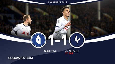 Everton 1-1 Spurs: Tosun goal cancels out Alli opener | Match analysis