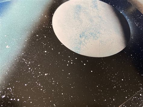 Moon Galaxy Galaxy Painting Spray Paint Art Planets Space | Etsy