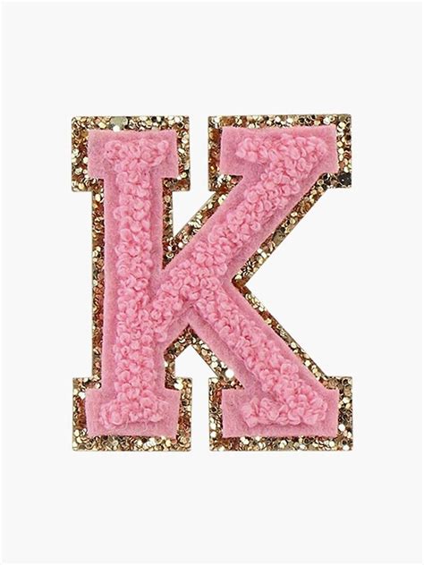 k letter in 2021 | Varsity letter, Preppy wallpaper, Aesthetic letters