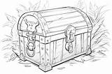 Pirate Treasure Chest Coloring Page Illustration  Premium AI Generated sketch template