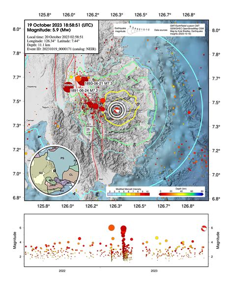 M5.9 earthquake shakes eastern Mindanao Island, Philippines