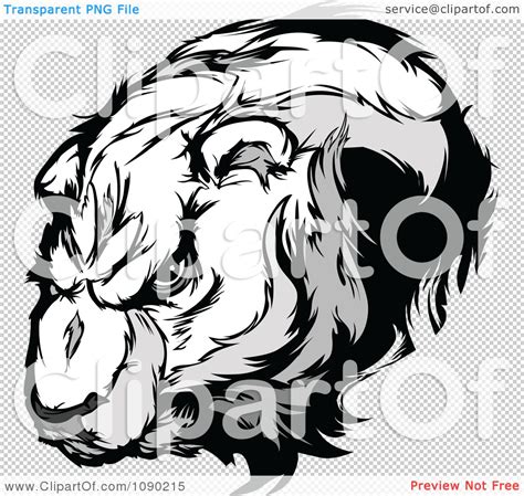 Clipart Polar Bear Mascot Head - Royalty Free Vector Illustration by ...