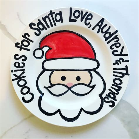 Cookies for Santa Personalized Plate / Christmas Plate - Etsy