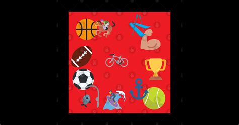 sports emoji - Sports Emoji - Sticker | TeePublic