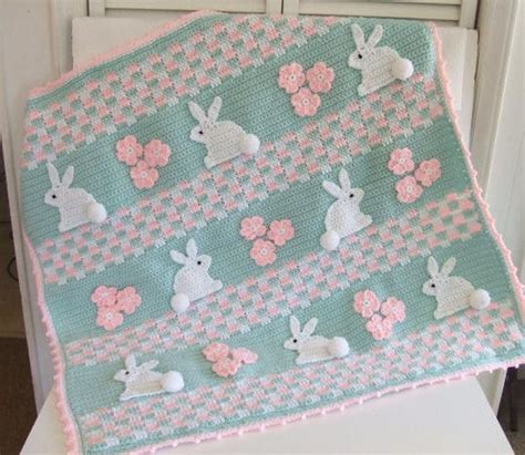 CROCHET PATTERN CV121 Baby Blanket Bunny Baby Blanket | Etsy | Bunny baby blanket, Baby blanket ...