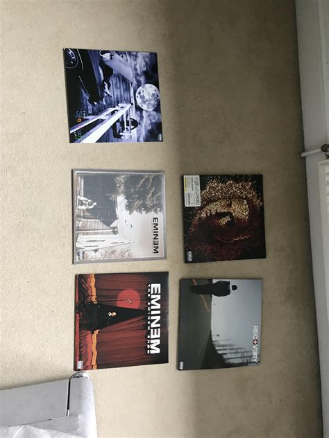 The start of my Eminem album collection. Got a long way to go! : r/Eminem