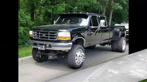 OBS Ford F350 Dually with Semi-Truck Rims - YouTube