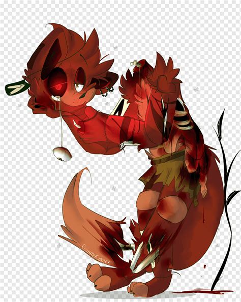 FNaF World Fan art Animatronics, Nightmare Foxy, legendary Creature, leaf, dragon png | PNGWing