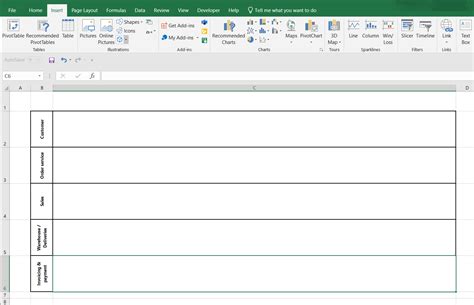 How to make swimlane diagrams in Excel + Free swimlane diagram templates