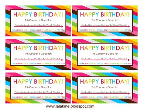 Primary Birthday Coupons Branch President | Lara | Flickr