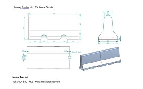 Jersey Barrier Mon - https://www.monaprecast.co.uk