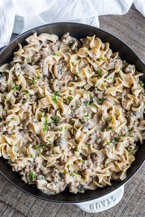 Ground Beef Stroganoff Recipe - NatashasKitchen.com