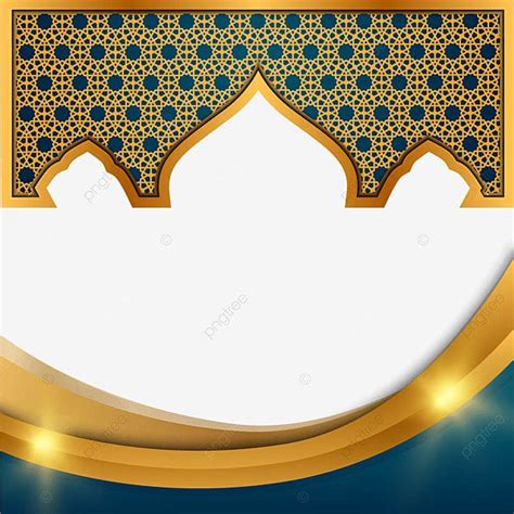 Islamic Golden Vector Design Images, Islamic Golden Border Pattern ...