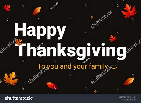 185 Thanksgiving To You And Your Family Images, Stock Photos & Vectors | Shutterstock