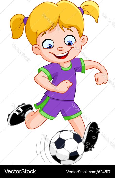 Soccer girl Royalty Free Vector Image - VectorStock