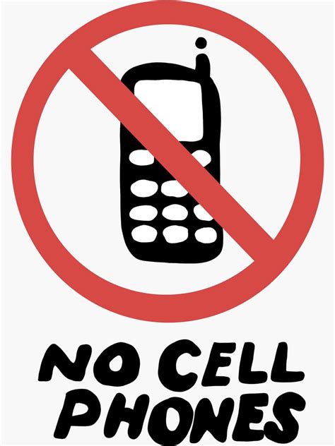 "Luke Danes ‘No Cell Phones’ Diner Sign" Sticker by sienna34 | Redbubble