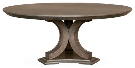 Morrison 72" Round Dining Table, Smoke Grey - Transitional - Dining ...