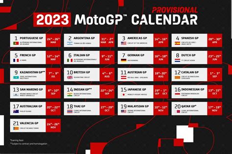 2023 MotoGP™ calendar: countries, circuits & dates - MotoProWorks ...