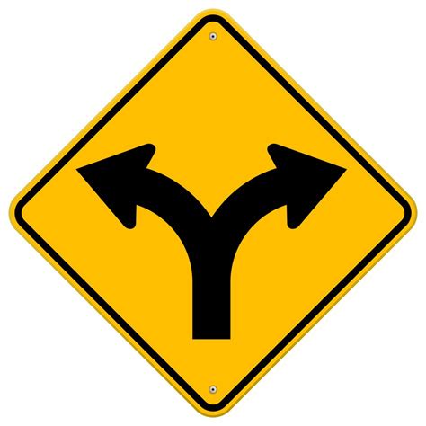 Y intersection sign free image download