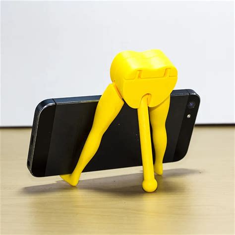 Novelty Three Legs Smart Phone Holders For iPhone For Samsung For Universal Mobile Phones Stand ...