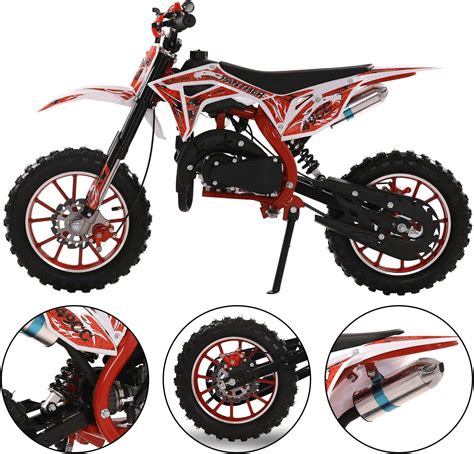 Mini Dirt Bike for Kids & Adults, 50CC 2-Stroke Off Road Mini ...