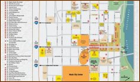 Map Of Downtown Nashville With Hotels And Attractions - map : Resume ...