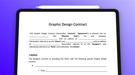 THE Working Graphic Design Contract Template (Edit For Free)