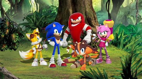 Image - Sonic, Tails, Knuckles, Amy and Sticks.png - Sonic News Network ...