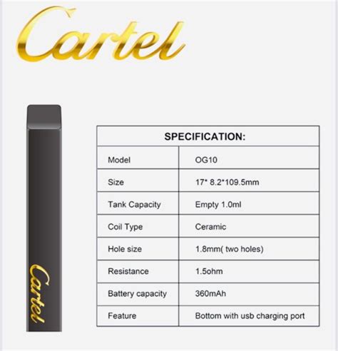 Cartel Vape Device OG01 - Cartel International