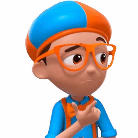 Thinking Blippi Sticker – Thinking Blippi Blippi wonders educational ...