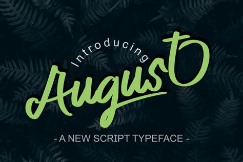 August Font · 1001 Fonts